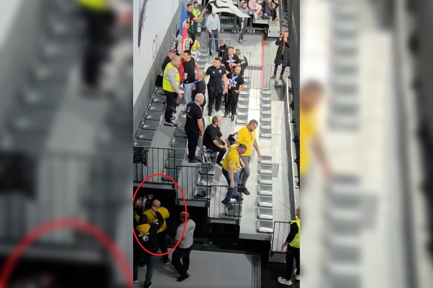 Imagini scandaloase la derby-ul din prima ligă / foto: captură SCM Râmnicu Vâlcea