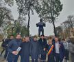 Statuia lui Helmut Duckadam, dezvăluită la Semlac