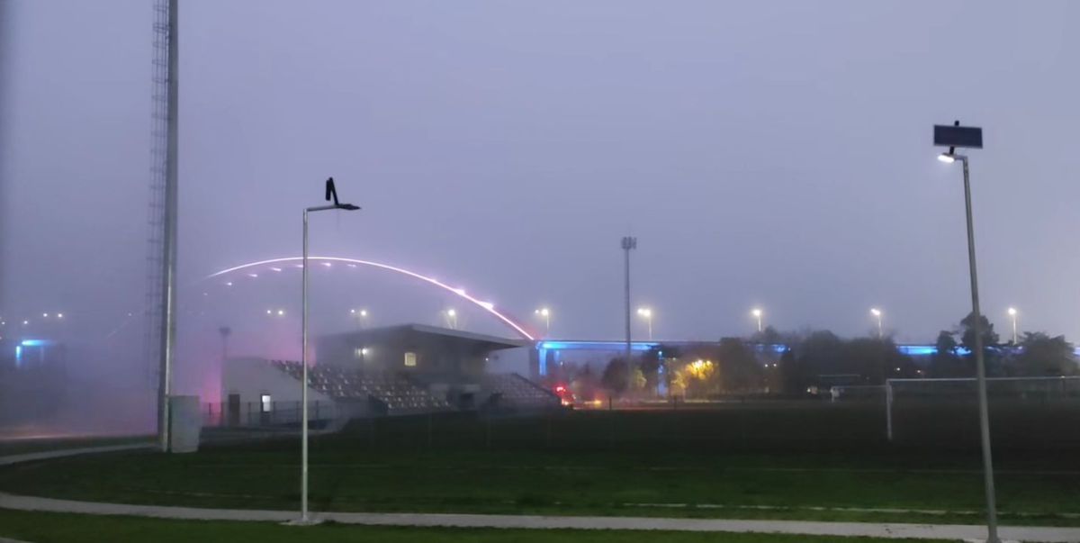 Incendiu la stadionul din Cernavodă