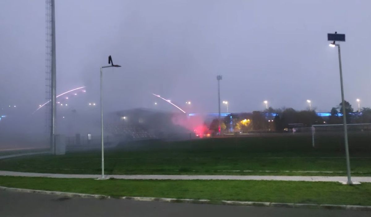Incendiu la stadionul din Cernavodă