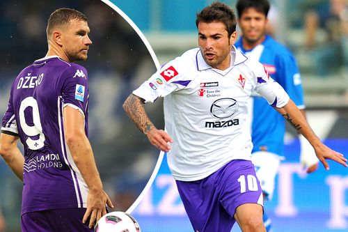 Edin Dzeko vs. Adrian Mutu, fotomontaj: Diana Vasilescu