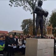 Statuia lui Helmut Duckadam, dezvăluită la Semlac