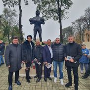 Statuia lui Helmut Duckadam, dezvăluită la Semlac