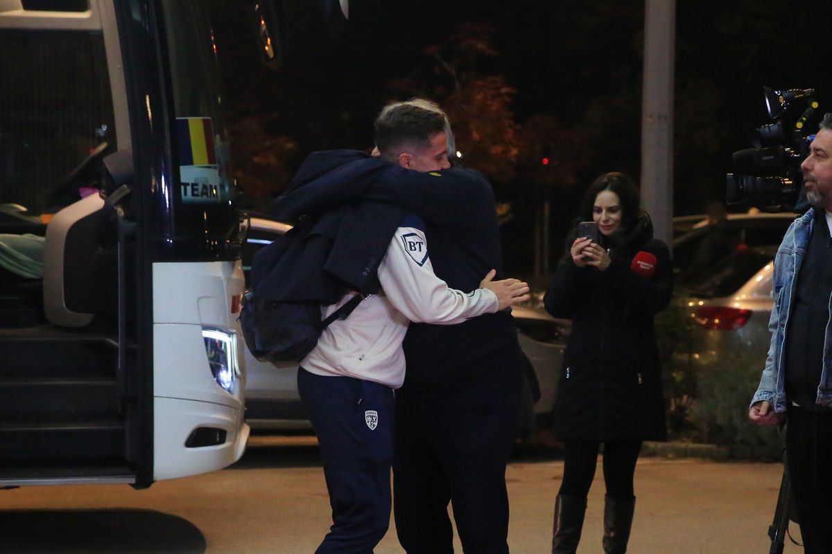 Sosirea echipei naţionale la hotelul Zenica