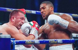 VIDEO + FOTO Anthony Joshua, KO devastator în meciul cu Kubrat Pulev! Cine l-a provocat imediat după: „A făcut pe el în direct la TV”