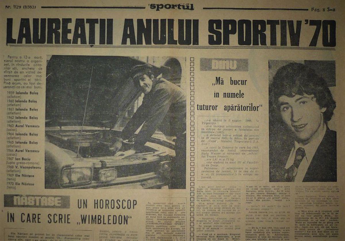 RETRO GSP. 50 de ani de la singurul meci în care Cornel Dinu a fost rezervă la Dinamo
