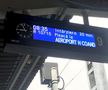 Călătorii care așteptau trenul către aeroportul din Otopeni au fost înștiințați că există o întârziere de 20 de minute