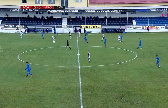 ACADEMICA CLINCENI - FC ARGEȘ 1-0. VIDEO Echipa lui Ilie Poenaru își continuă forma bună! Victorie obținută pe final cu FC Argeș