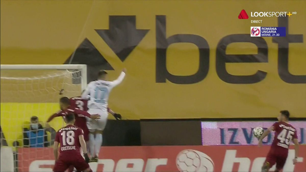 CFR CLUJ - FCSB. Cum a judecat Istvan Kovacs 3 faze cruciale în prima repriză » Două faze clare de penalty + un posibil „roșu”