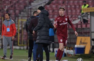 CFR CLUJ - FCSB. Edi Iordănescu, două schimbări în primele 8 minute! Pierdere importantă pentru campioană