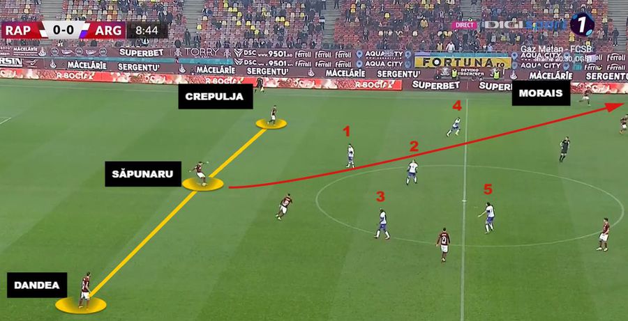 3 jucători, două pase, transversală-gol: „Avem nevoie de el la națională”