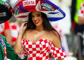 Ivana Knoll și-a găsit partener pentru semifinala Argentina - Croația! Cu cine a fost surprinsă în tribune