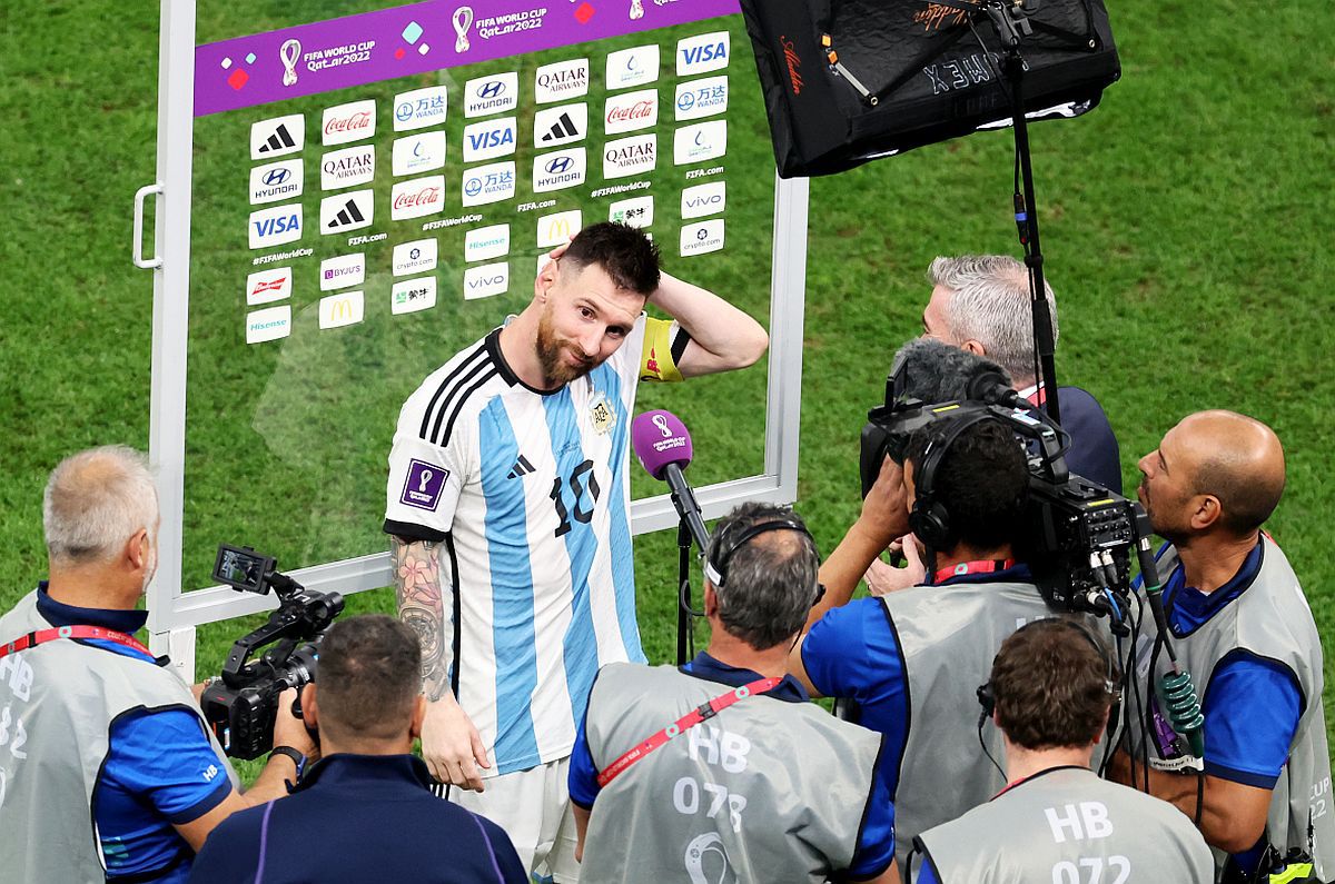 Leo Messi, omul meciului Argentina - Croația: „Ce grup nebun! Am trăit ceva spectaculos” » Imagine specială: selecționerul Scaloni în lacrimi
