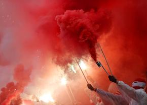 Veste devastatoare » Amendă de 595.000 de euro dictată pentru show-ul pirotehnic din derby