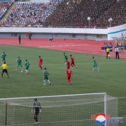 Imagini de la meciul aniversar de fotbal din Coreea de Nord / FOTO: www.kcna.kp