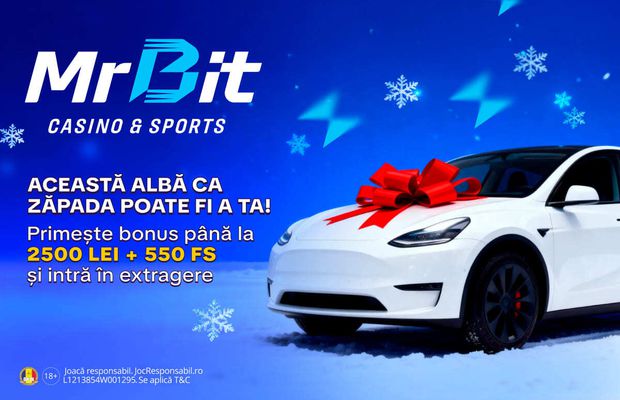 Lucky Holidays la MrBit: Tesla Model Y, Roata Norocului și premiile lui decembrie