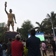 Lionel Messi are o statuie de 21 de metri la Calcutta / Foto: Imago