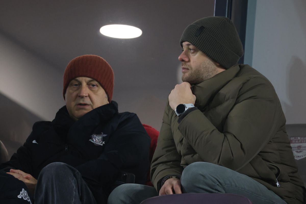 Imagini de la finalul meciului Rapid - Oțelul