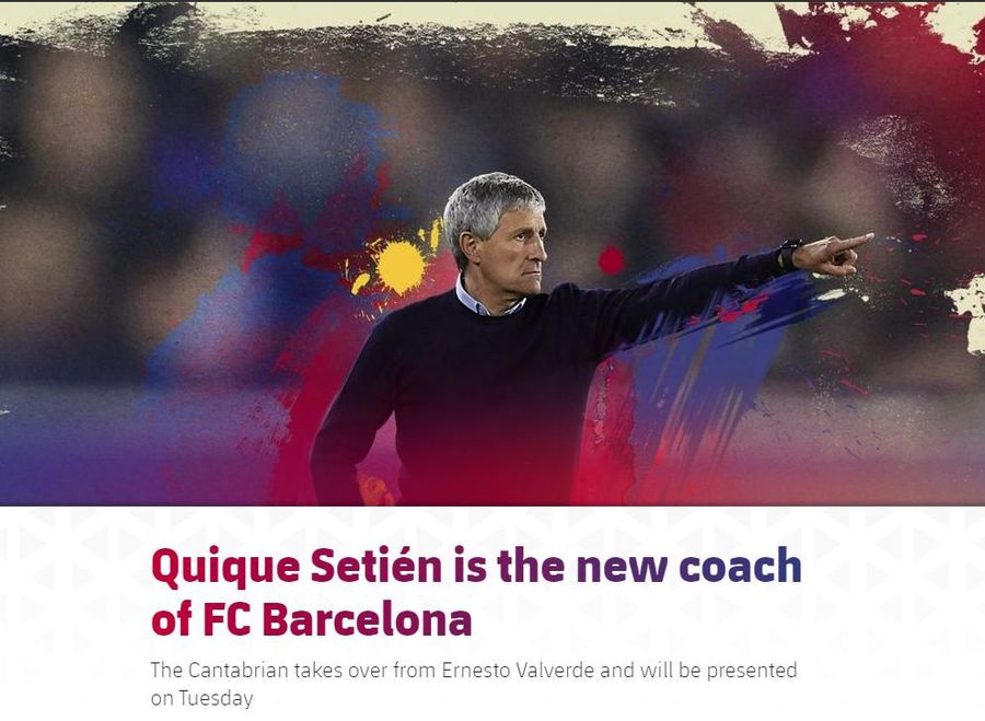 BARCELONA // UPDATE Marca anunță: Quique Setien vine în locul lui Ernesto Valverde! Când urmează să fie prezentat