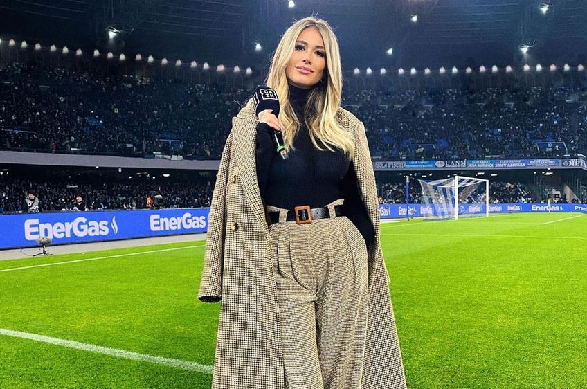 Diletta Leotta, la Napoli - Juventus/ foto IInstagram