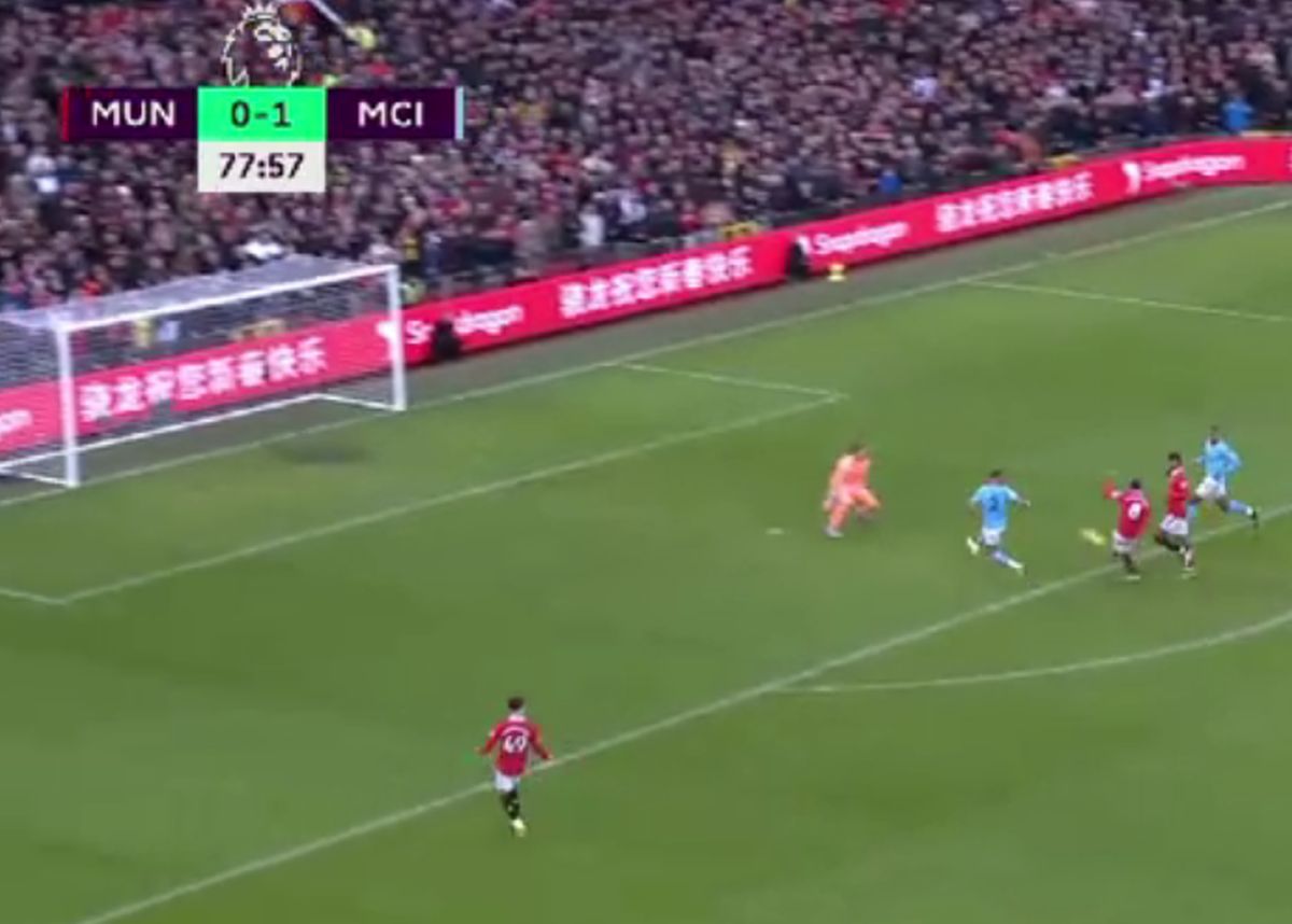 Ofsaid Rashford în Manchester United - Manchester City