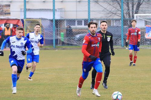 Roș-albaștrii s-au distrat în amicalul contra echipei lui Vali Lazăr / Sursă foto: Facebok@ Steaua București
