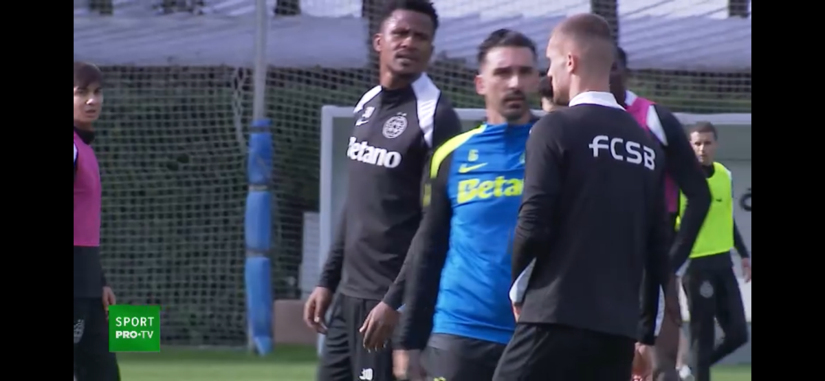 Doi oameni de bază s-au înjurat la antrenamentul FCSB-ului: „Iar vorbești tu, mă?” » Pintilii a fluierat de urgență: „Potoliți-vă!”