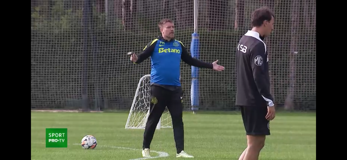 Doi oameni de bază s-au înjurat la antrenamentul FCSB-ului: „Iar vorbești tu, mă?” » Pintilii a fluierat de urgență: „Potoliți-vă!”