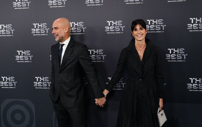 Pep Guardiola și Cristina Serra, împreună la un eveniment din 2023. Dar ei deja trăiau separat / Foto: Imago