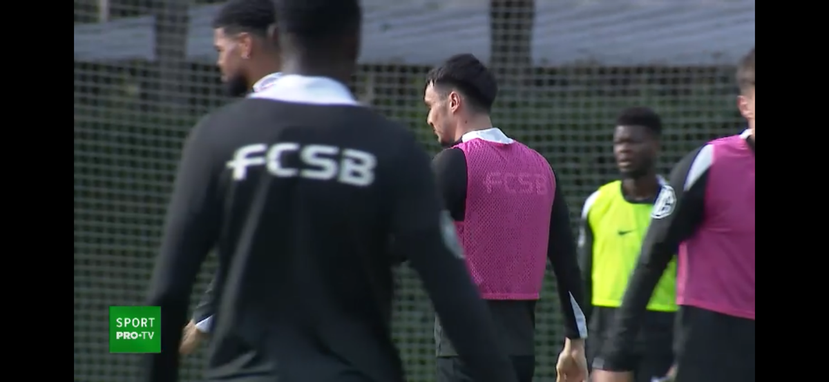 Doi oameni de bază s-au înjurat la antrenamentul FCSB-ului: „Iar vorbești tu, mă?” » Pintilii a fluierat de urgență: „Potoliți-vă!”