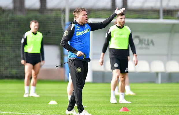 Doi oameni de bază s-au înjurat la antrenamentul FCSB-ului: „Iar vorbești tu, mă?” » Pintilii a fluierat de urgență: „Potoliți-vă!”