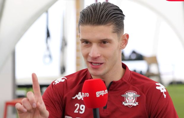 Rapidistul Alex Dobre a răspuns la 11 întrebări-fulger: ce cântec ar vrea să audă pe Giulești