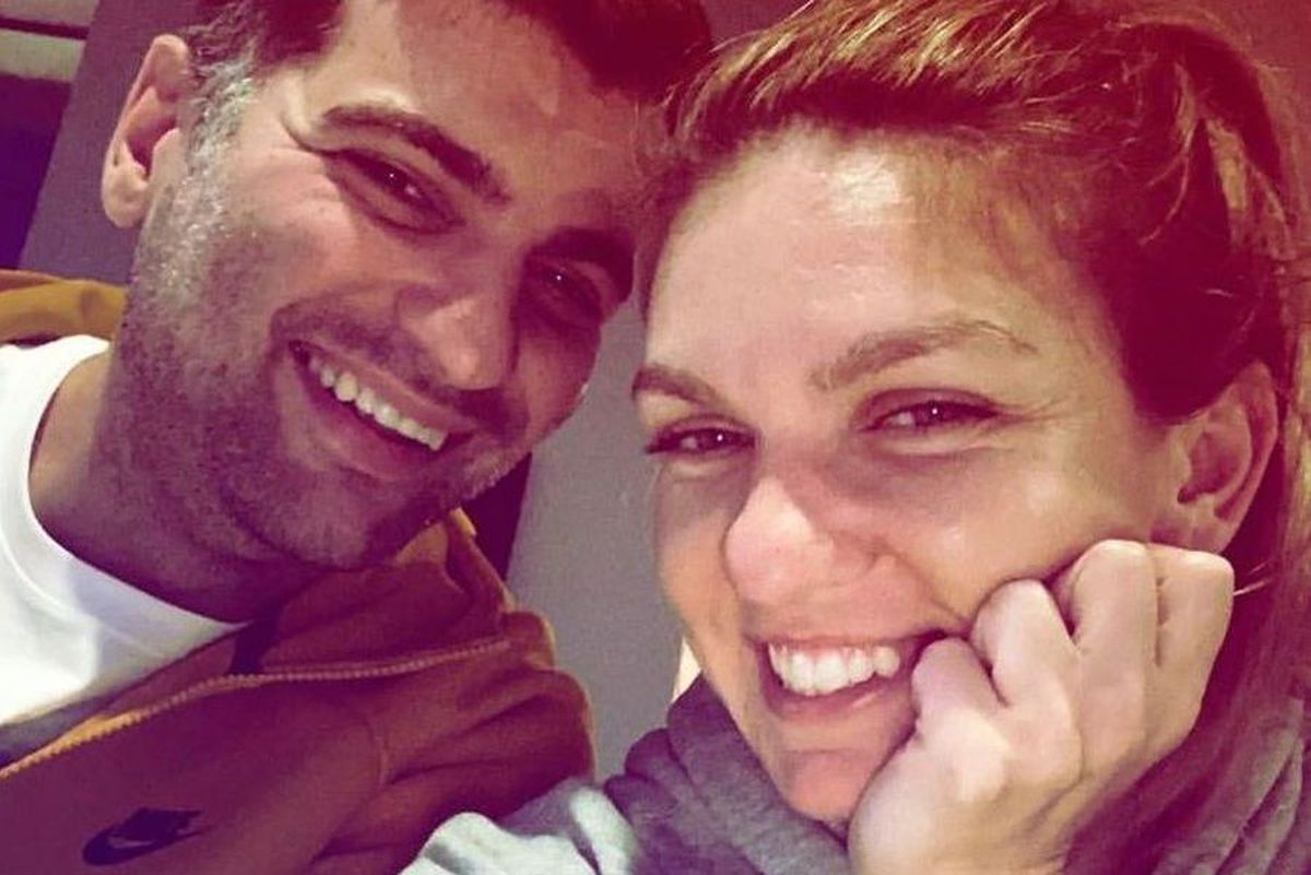 VIDEO Simona Halep și Toni Iuruc, moment de afecțiune de Ziua Îndrăgostiților » Cum i-au surprins camerele TV
