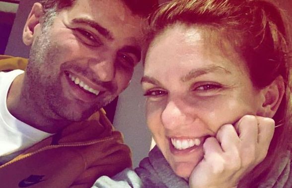 VIDEO Simona Halep și Toni Iuruc, moment de afecțiune de Ziua Îndrăgostiților » Cum i-au surprins camerele TV