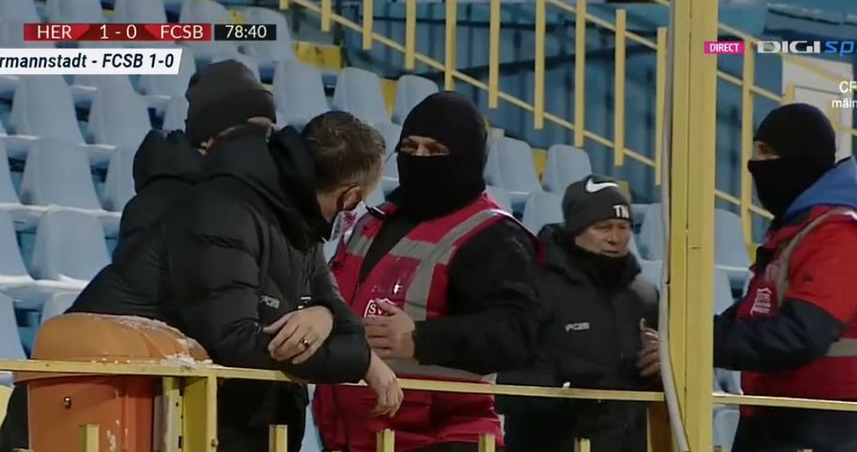 FOTO Conflict aprins în tribune cu Mihai Stoica și Thomas Neubert » Stewarzii au intervenit și l-au bruscat pe neamț