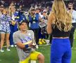 Moment spectaculos după ce a triumfat în SuperBowl » De Valentine's Day și-a cerut iubita de soție pe teren