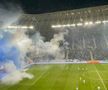 CSU Craiova - FCU Craiova, oprit 10 minute de suporteri: artificii pe stadion!
