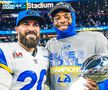 Spectacol în SuperBowl LVI » Los Angeles Rams a reușit să întoarcă scorul și să câștige pentru a doua oară trofeul