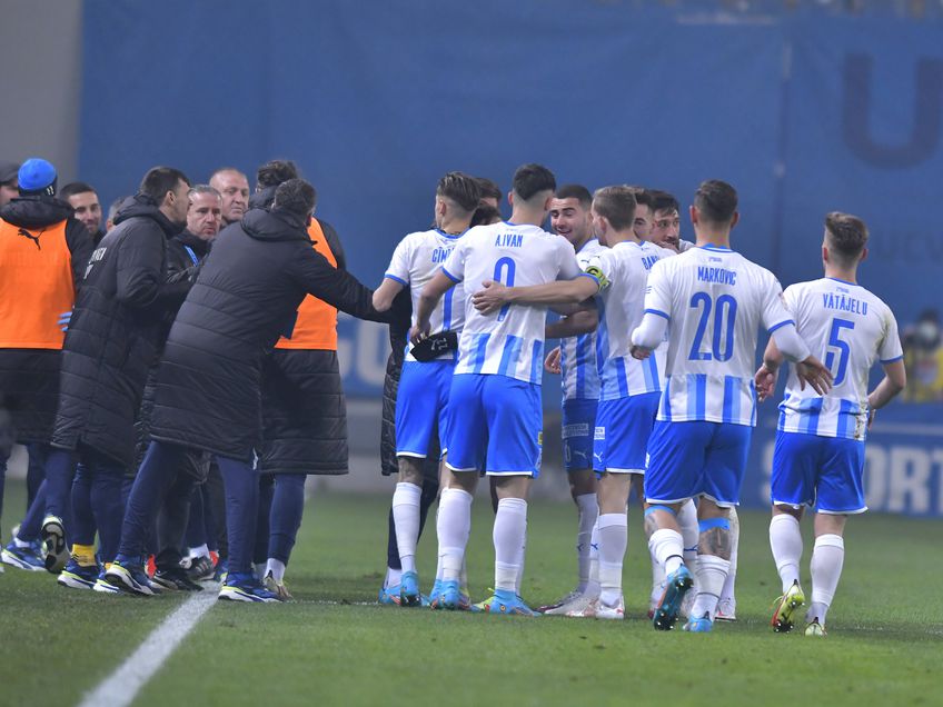 CS Universitatea Craiova a câștigat derby-ul cu rivala FCU Craiova, scor 2-0. FOTO: Imago-Images