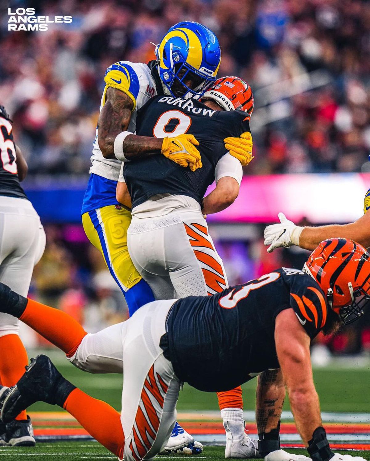 Spectacol în SuperBowl LVI » Los Angeles Rams a reușit să întoarcă scorul și să câștige pentru a doua oară trofeul