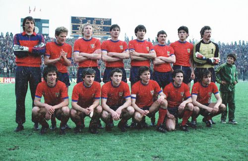 Imagine după cel mai bun meci făcut de o echipă de club din România all-time, Steaua - Anderlecht 3-0, în semifinalele Cupei Campionilor 1986. 
FOTO Arhiva GSP