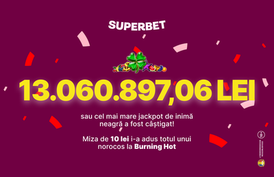 13.060.897,06 lei, câștigați  chiar de Valentine’s Day la Superbet! Află totul dintr-un interviu exclusiv