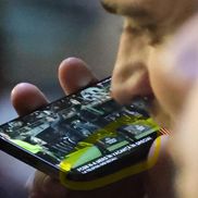 Teia Sponte și Mihai Theodor Mincu, după PAOK - FCSB // FOTO: Ionuț Iordache (GSP)