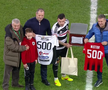 Dan Nistor (Universitatea Cluj) a jucat cel de-al 500-lea meci în Superligă. Înaintea partidei a primit tricouri și cadouri pentru a marca momentul istoric