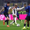 Pierre Kalulu, fundașul lui Juventus, a fost eliminat în derby-ul cu Inter, echipa antrenată de Cristi Chivu, după o greșeală de arbitraj/ FOTO Imago Images