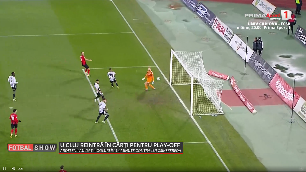 Ratarea lui Eppel în U Cluj - Csikszereda