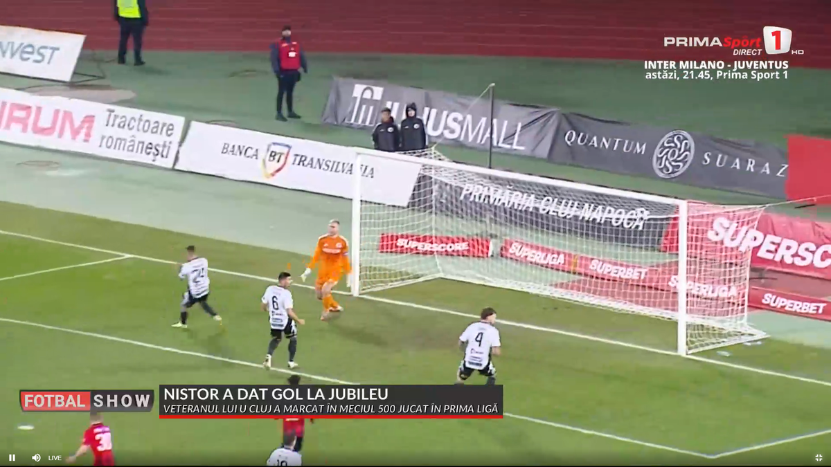 Ratarea lui Eppel în U Cluj - Csikszereda