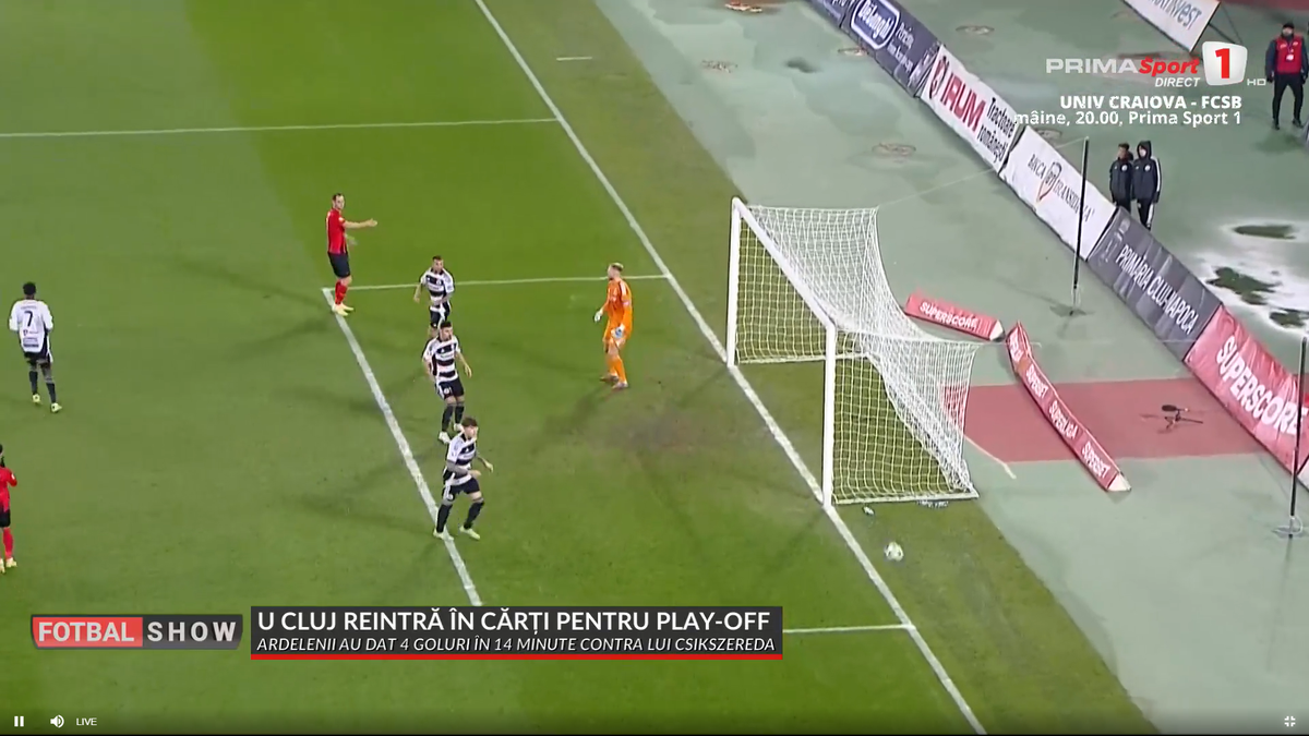 Ratarea lui Eppel în U Cluj - Csikszereda