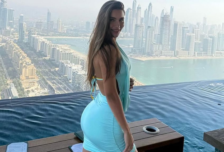 Tia Maria, soția lui Ionuț Nedelcearu, în vacanța de Valentine's Day