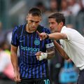 Antrenorul Cristi Chivu și căpitanul și golgheterul din Serie A, Lautaro Martinez, la derby-ul din tur, Juventus - Inter 4-3 / Foto: Imago